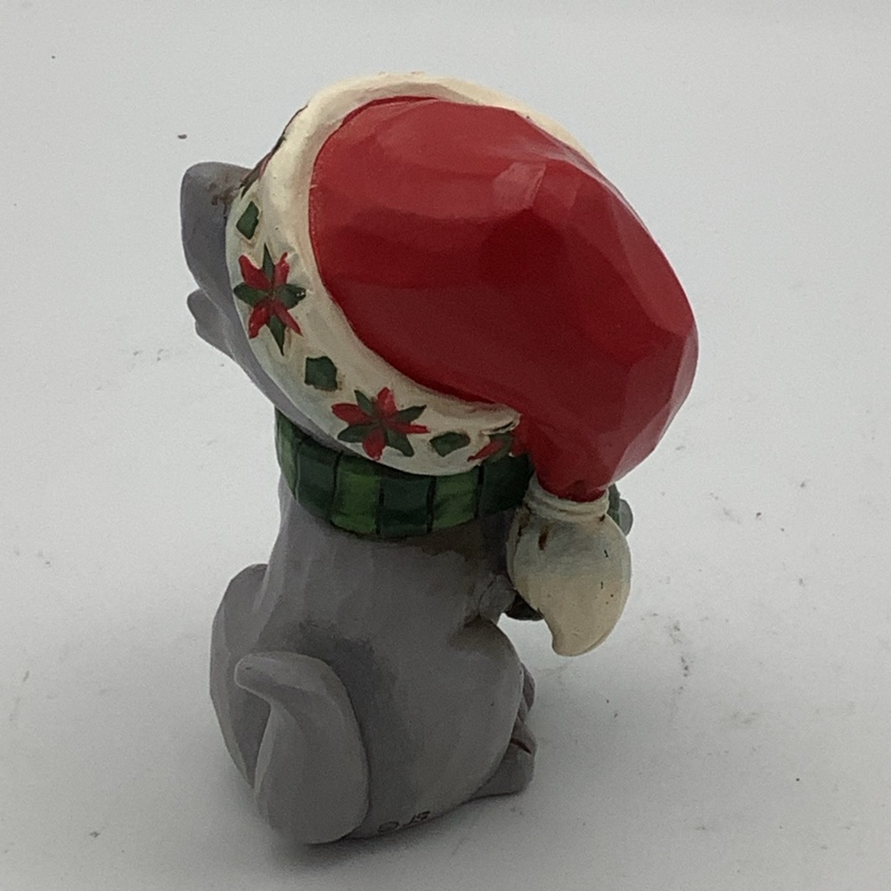 Jim Shore 2019 Mini Christmas Kitten Figurine with Red Santa Hat - Picture 4 of 12